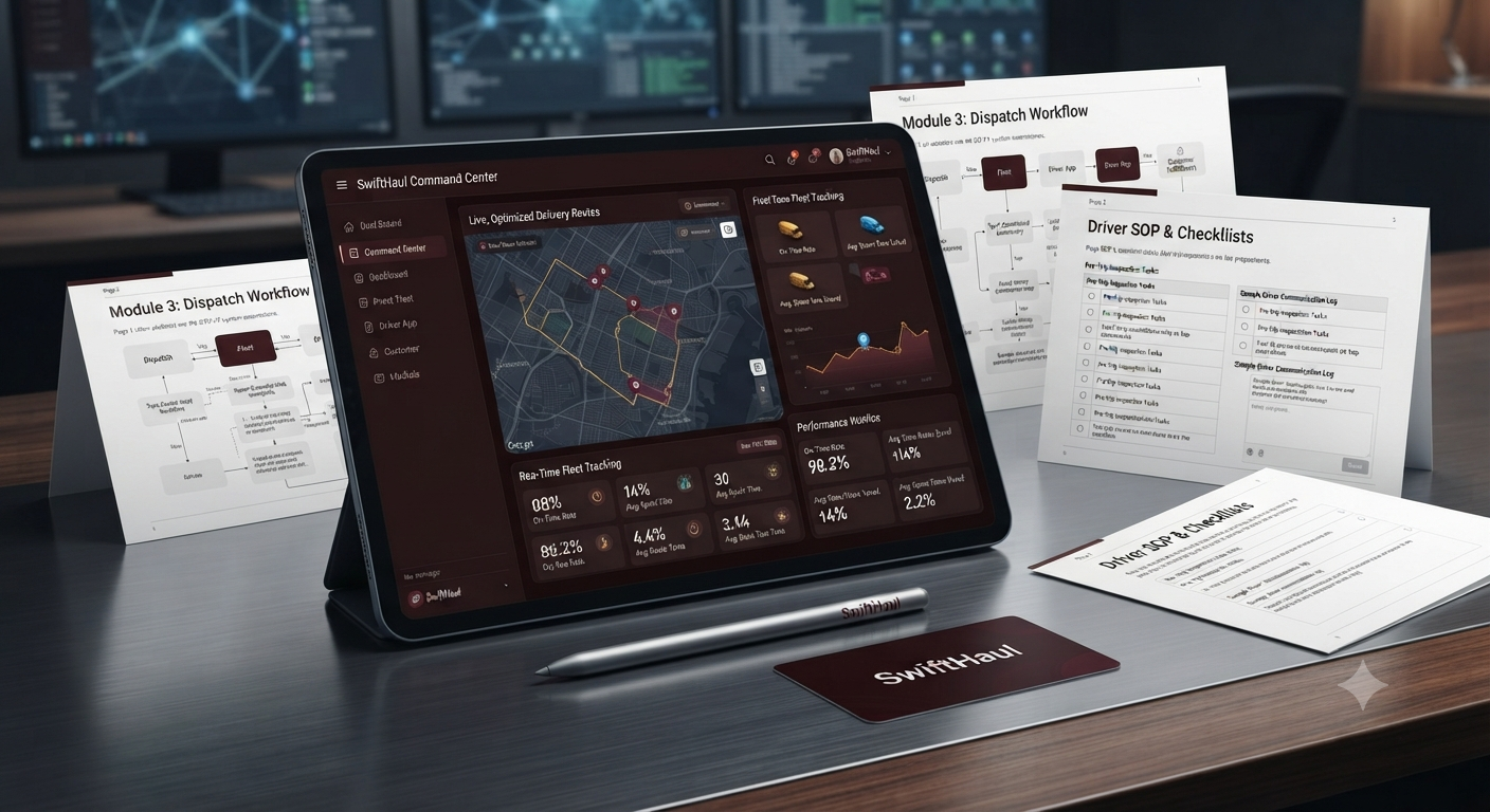 SwiftHaul Courier Operations: Next-Generation Logistics System⁠.