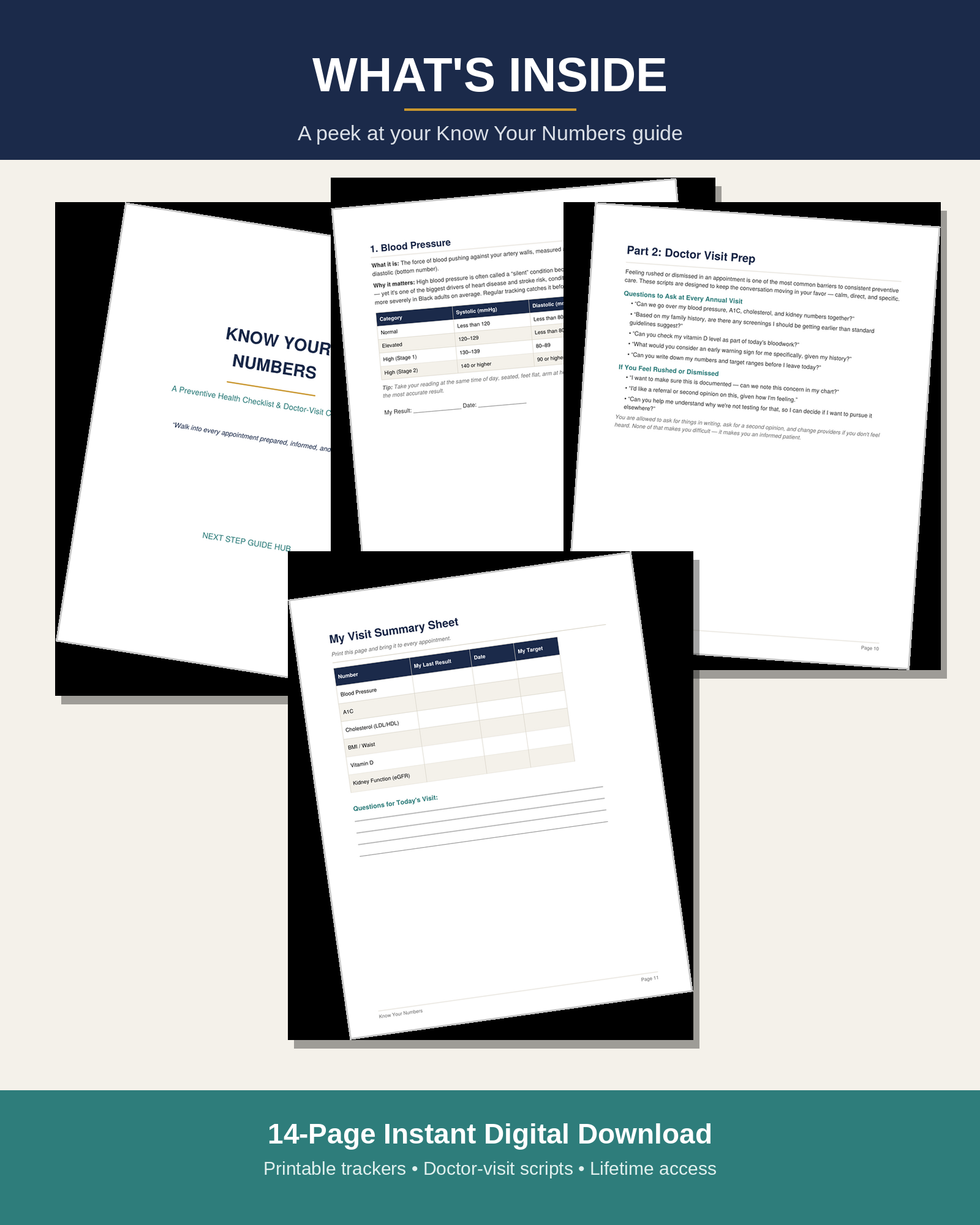 Know Your Numbers: A Preventive Health Checklist & Doctor-Visit Companion