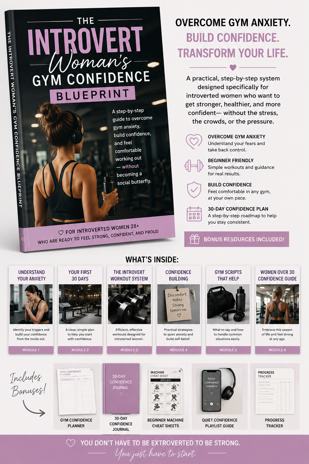 Overcome Gym Anxiety. Build Confidence. Transform Your Life.