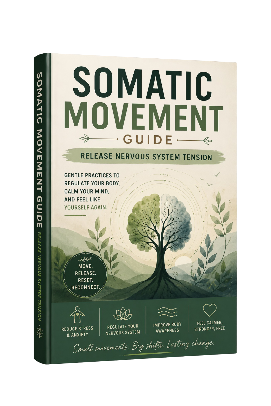 PDF digital guide on somatic movement for nervous system tension relief by Next Step Guide Hub.