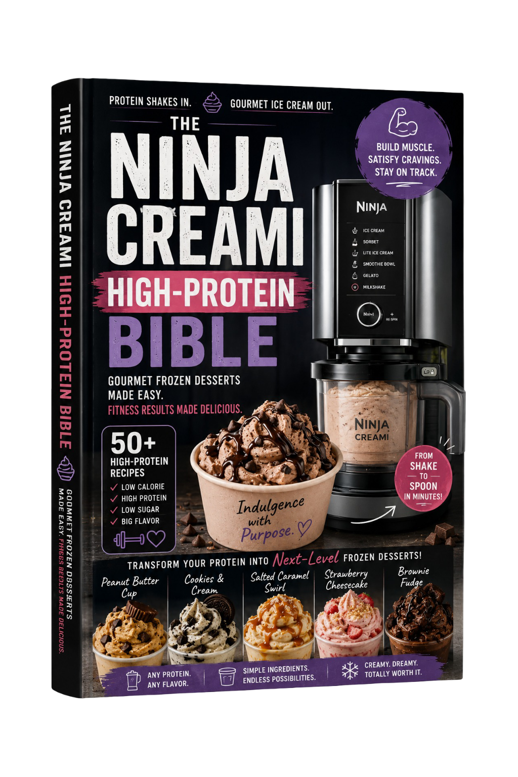 Digital PDF of The Ninja Creami High-Protein Bible by Next Step Guide Hub, showing the cover with title and branding.