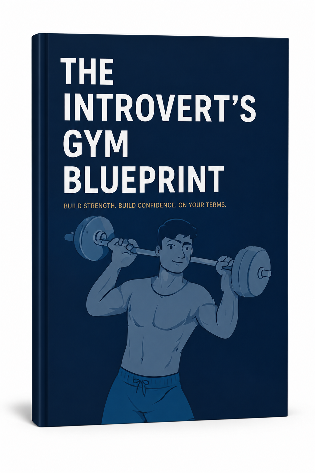 PDF digital guide titled The Introvert's Gym Blueprint by Next Step Guide Hub, featuring a clean, minimalist cover design.