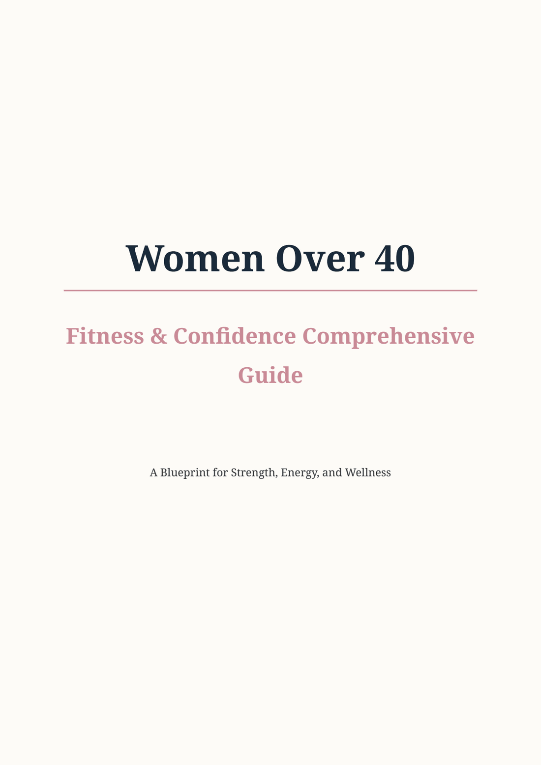 Women Over 40 Fitness Confidence Guide