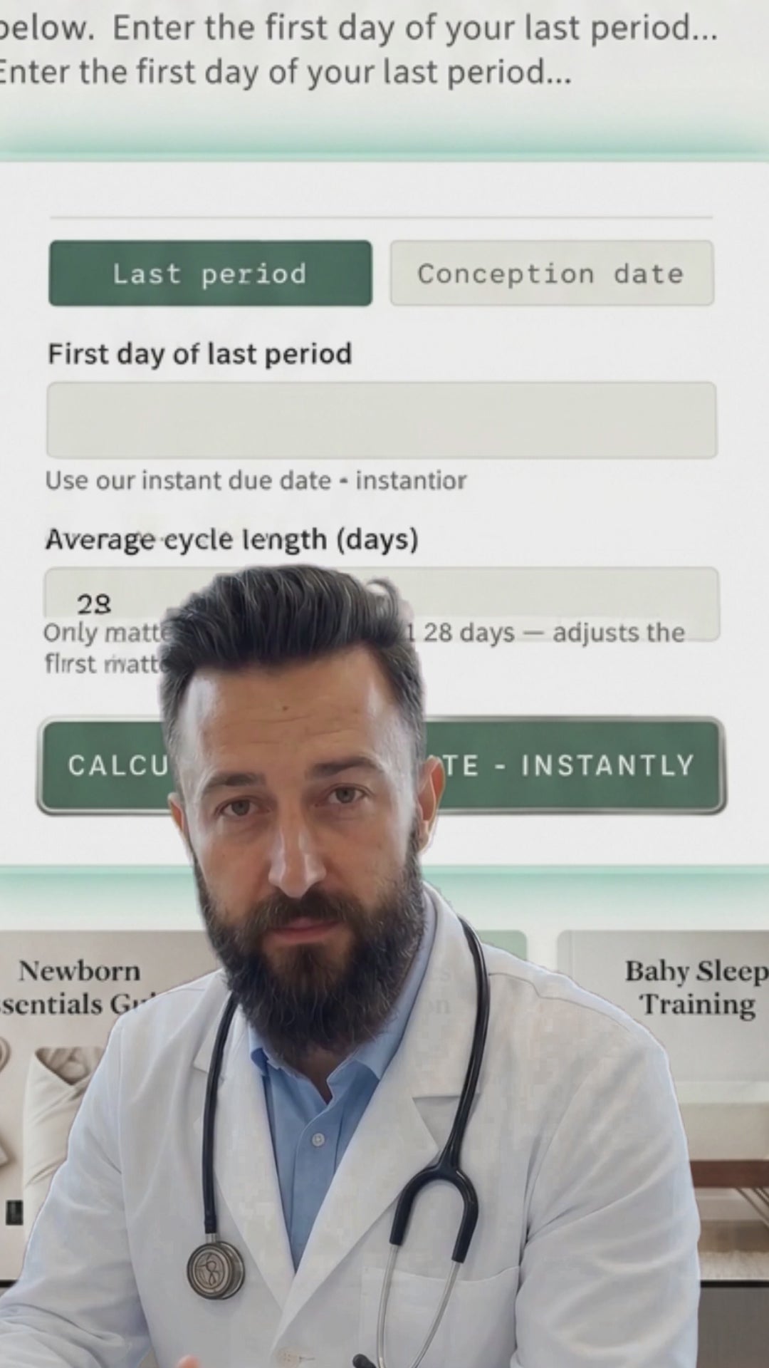 Pregnancy Due Date & Week Tracker