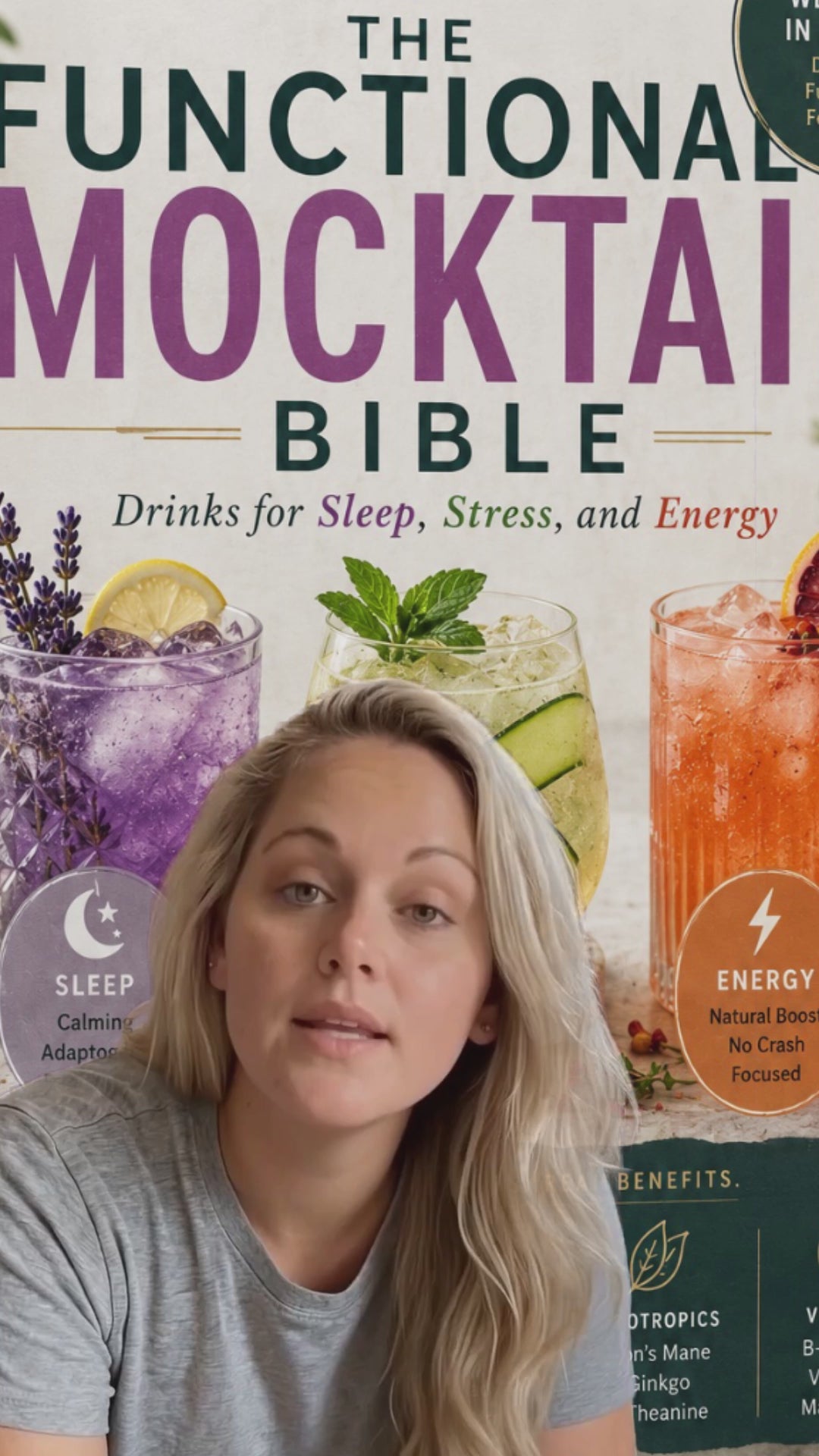 The Functional Mocktail Bible: Drinks for Sleep, Stress, and Energy